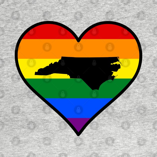 North Carolina Gay Pride Heart by fearcity